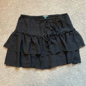 Wild Fable Black Tiered Flounce Skirt Size XS